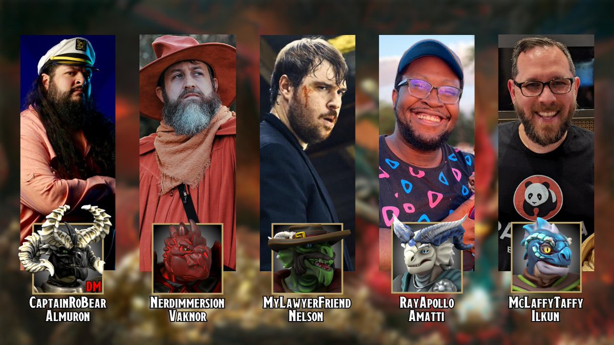 The Party: <a href="/nerdimmersion/">Nerd Immersion 🔜 GenCon</a> <a href="/MyLawyerFriend/">Noah Downs, Esq. 🔜 PAX West</a> <a href="/RayApollo/">RayApollo</a> <a href="/McLaffyTaffy/">Ryan Capps // McLaffyTaffy</a> 

Join us!↙️
youtube.com/CaptainRoBear
twitch.tv/CaptainRoBear