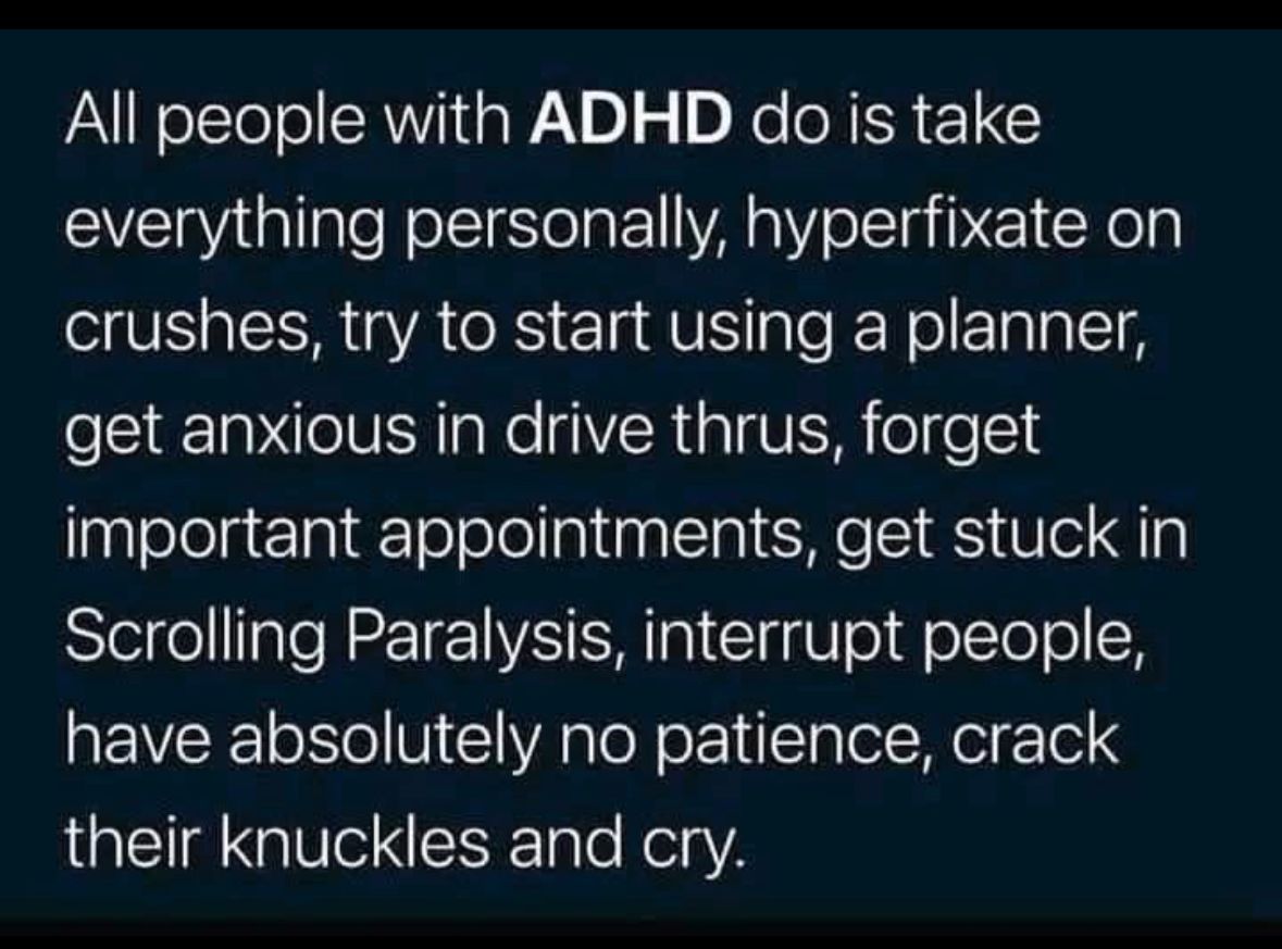 ADHD Memes (@adhdforreal) on Twitter photo 