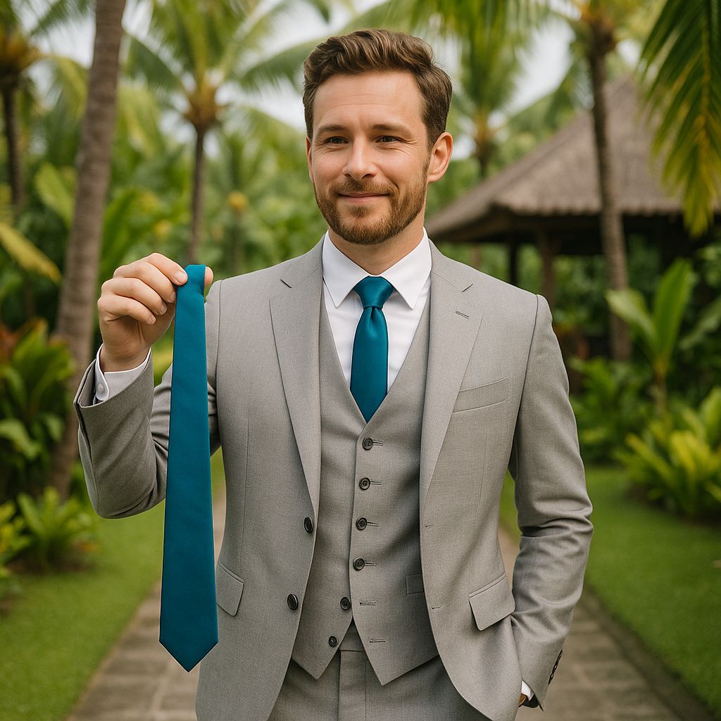 men_mode's tweet image. Pop of color. Our blue solid tie adds a modern touch to any outfit. #LaModeMens #SolidTie #TrendyColor #MenswearFashion #StyleUpdate