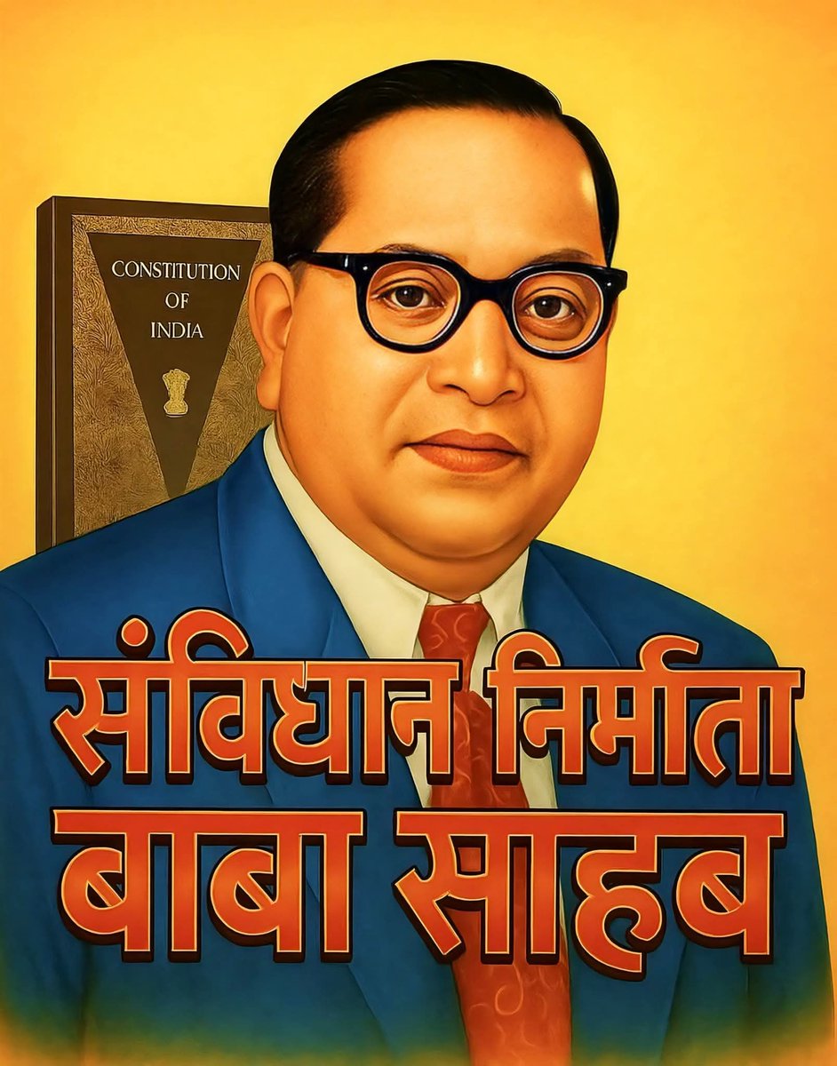 विश्व विख्यात 32 डिग्रियों के साथ विश्व के सबसे शिक्षित महापुरुष... 
जय भीम, जय संविधान 📚🖊️🖊️
#संविधान_निर्माता_बाबा_साहब