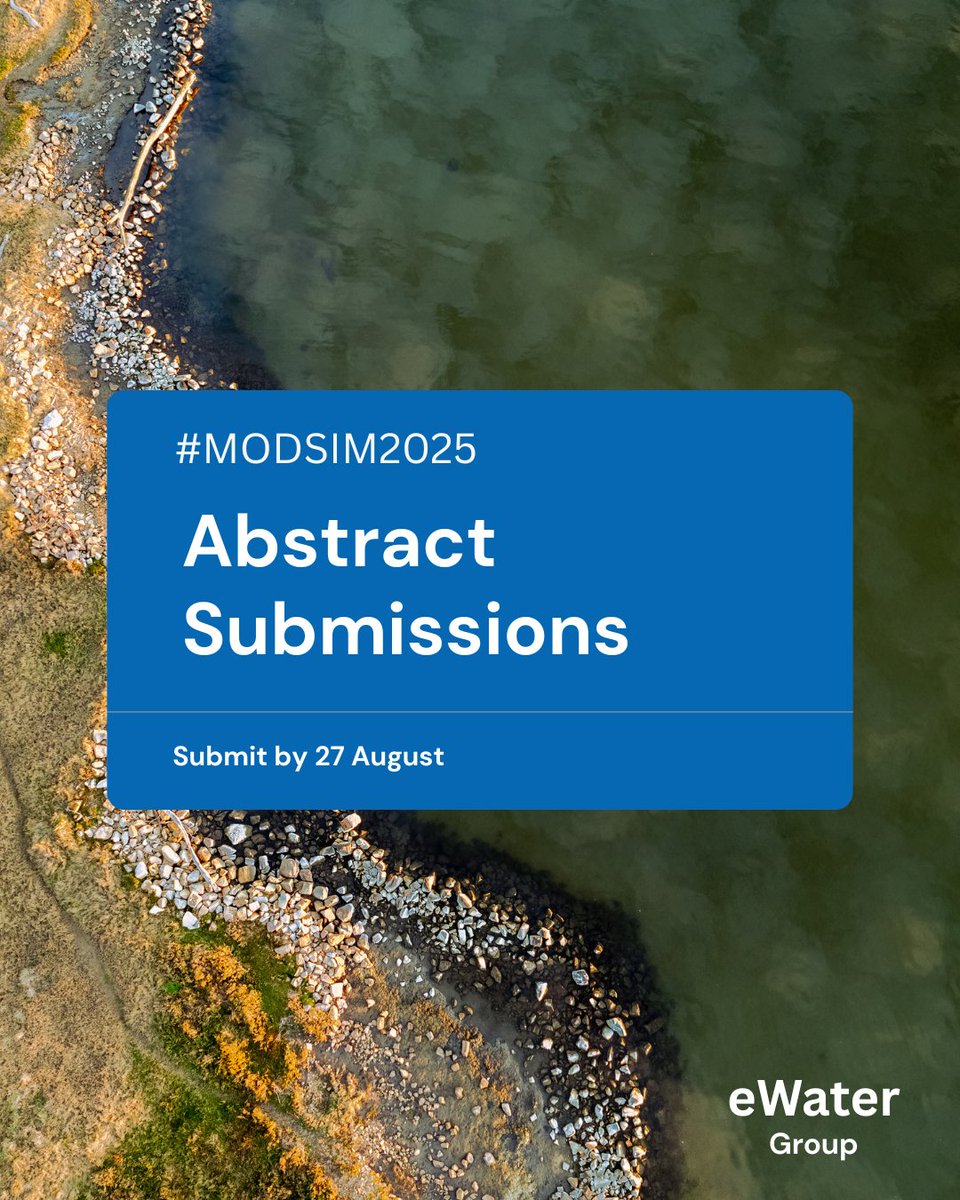 We are proud to support Australia’s water modelling community at #MODSIM2025. 

We are co-hosting three sessions within the Water Resources and Water Quality streams, which will spotlight the #innovation, #research, and #collaboration shaping the future of #watermodelling in