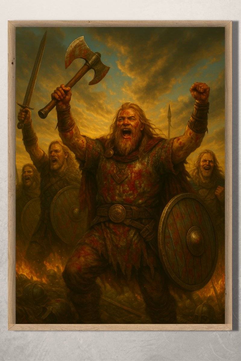 DuvaraAs's tweet photo. ⚔️ Zaferin Terinde Parlayan Onur!
Kanlı bir savaştan çıkan Viking savaşçıları şimdi kutlamada!
Baltaları ellerinde, zaferi haykıran bu epik sahne artık duvarınızda yaşayabilir.

🖼️ 40x60 ahşap çerçeve içinde yüksek kaliteli baskı
📩 Satın almak için DM’den ulaşabilirsin

#viking https://t.co/RKIaZ9giB1