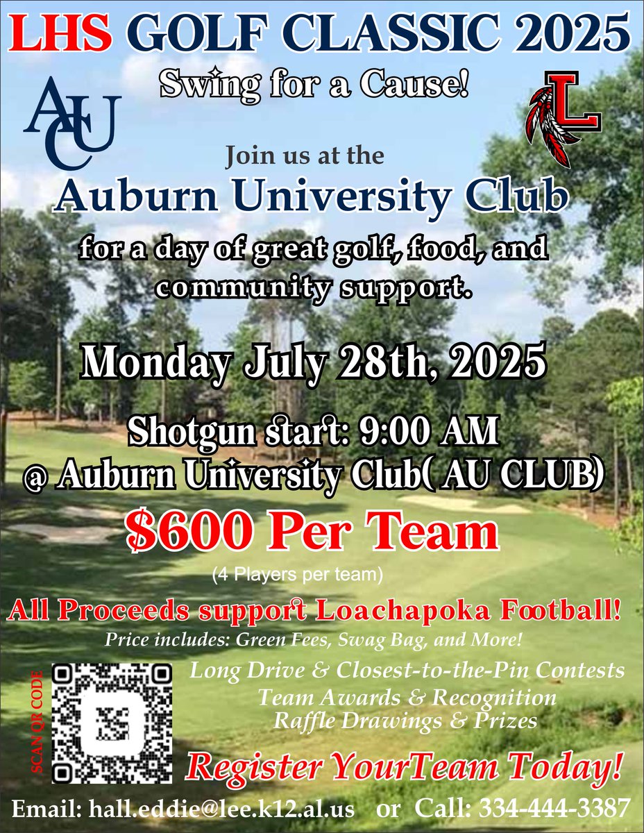 Get your team in and help support Loachapoka Football.