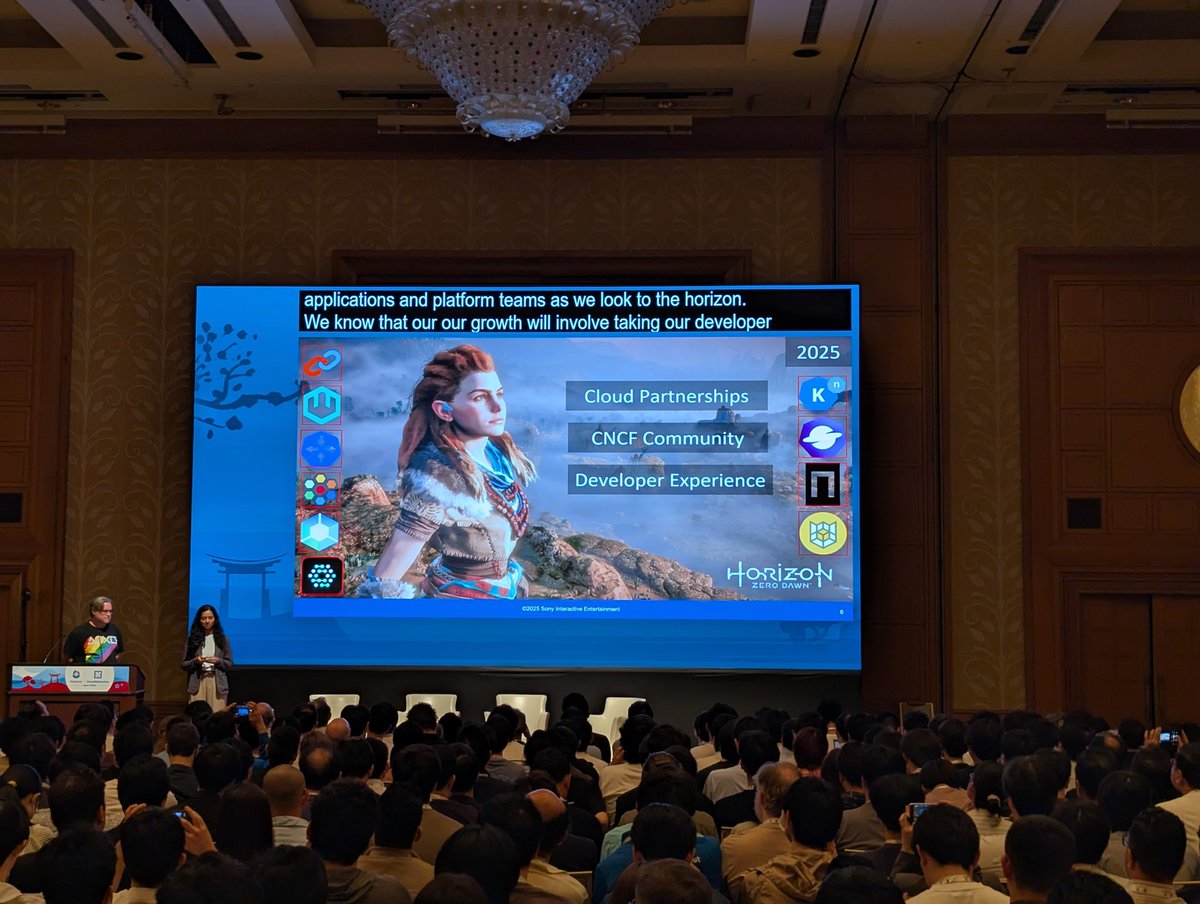 We need to get more game companies talking about open source (and cloud native) 

Yes this is a selfish pursuit of mine lol

Sony Interactive Entertainment talking about their cloud native stack at <a href="/KubeCon_/">Kubecon_</a> Japan!