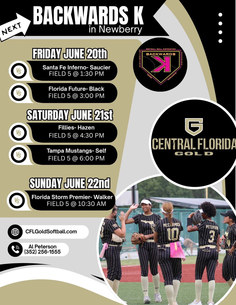 Check out our <a href="/BackwardsKJax/">Backwards K Softball</a> schedule for this weekend!