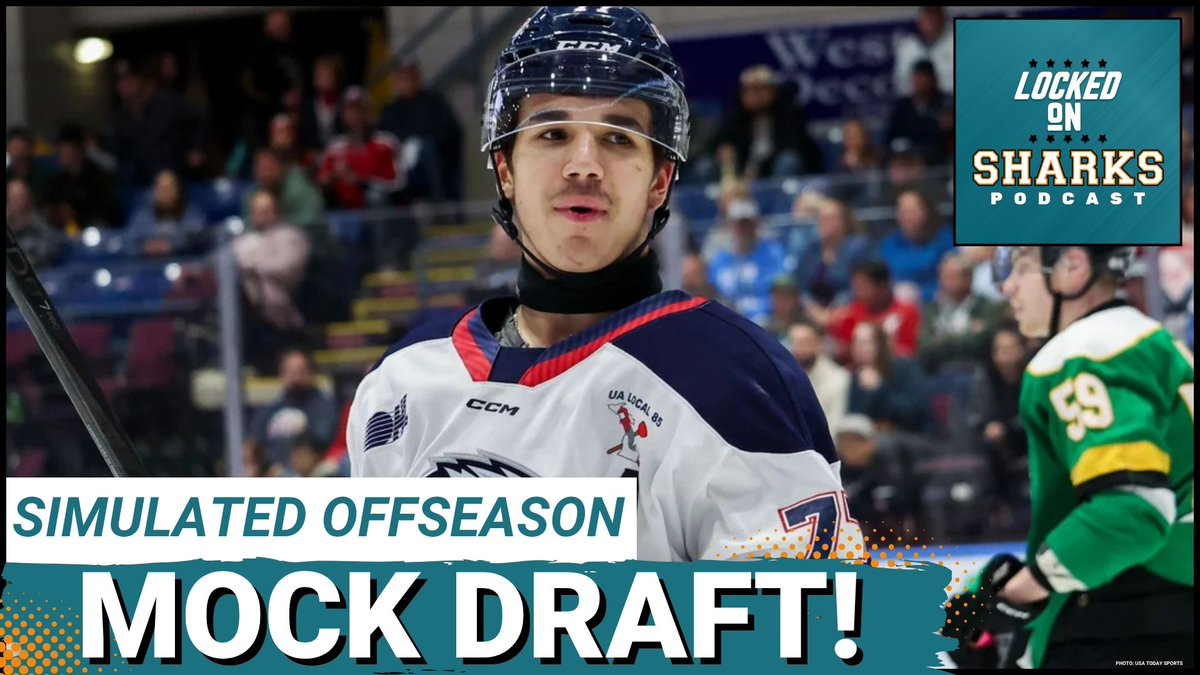 Day 2 of the #SJSharks SIMULATED OFFSEASON, we do a complete MOCK draft!
🦈 Setting the table after 1st day of (simulated) moves
🦈 Explore trading up to 19
🦈 Full 7-round mock draft

📺 youtu.be/EhTZoGE1_1k
🎧 lockedonpodcasts.com/podcasts/locke…