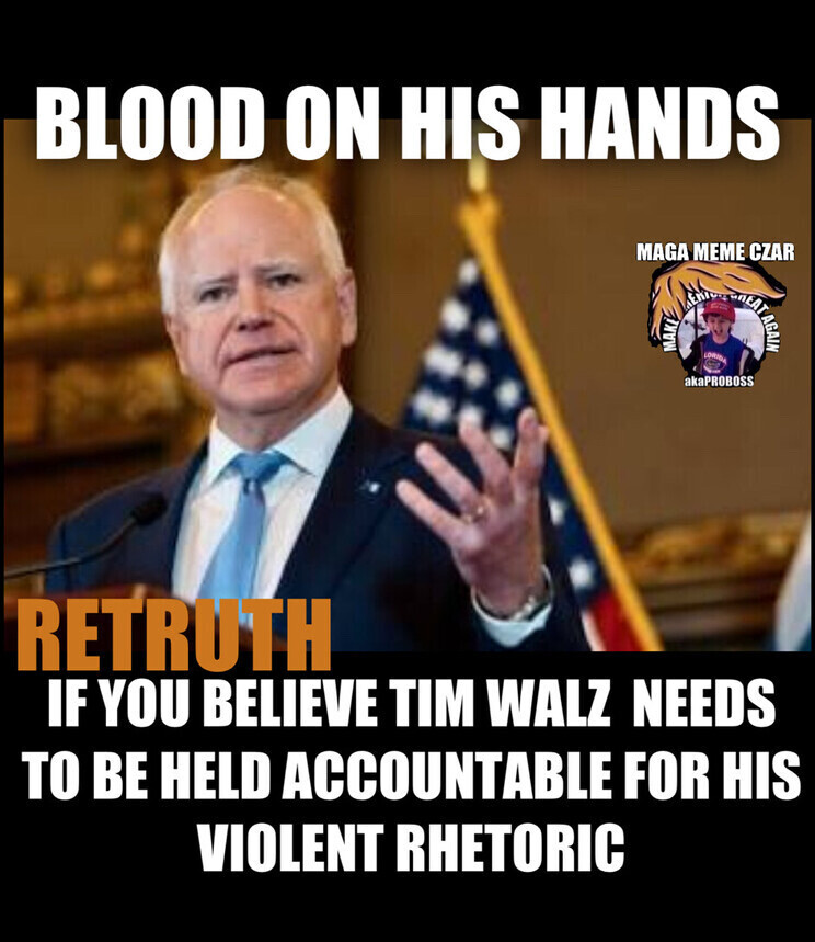 #TimWalz  #InvestigateTimWalz #DemocratsAreDestroyingAmerica  #DemocratsarethePartyofViolence