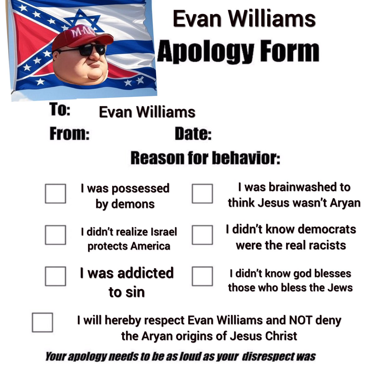 JournoEvanW's tweet image. LOTTA YALL AINT GETTIN INTO HEAVEN TILL YALL SEND ME ONE OF THESE..