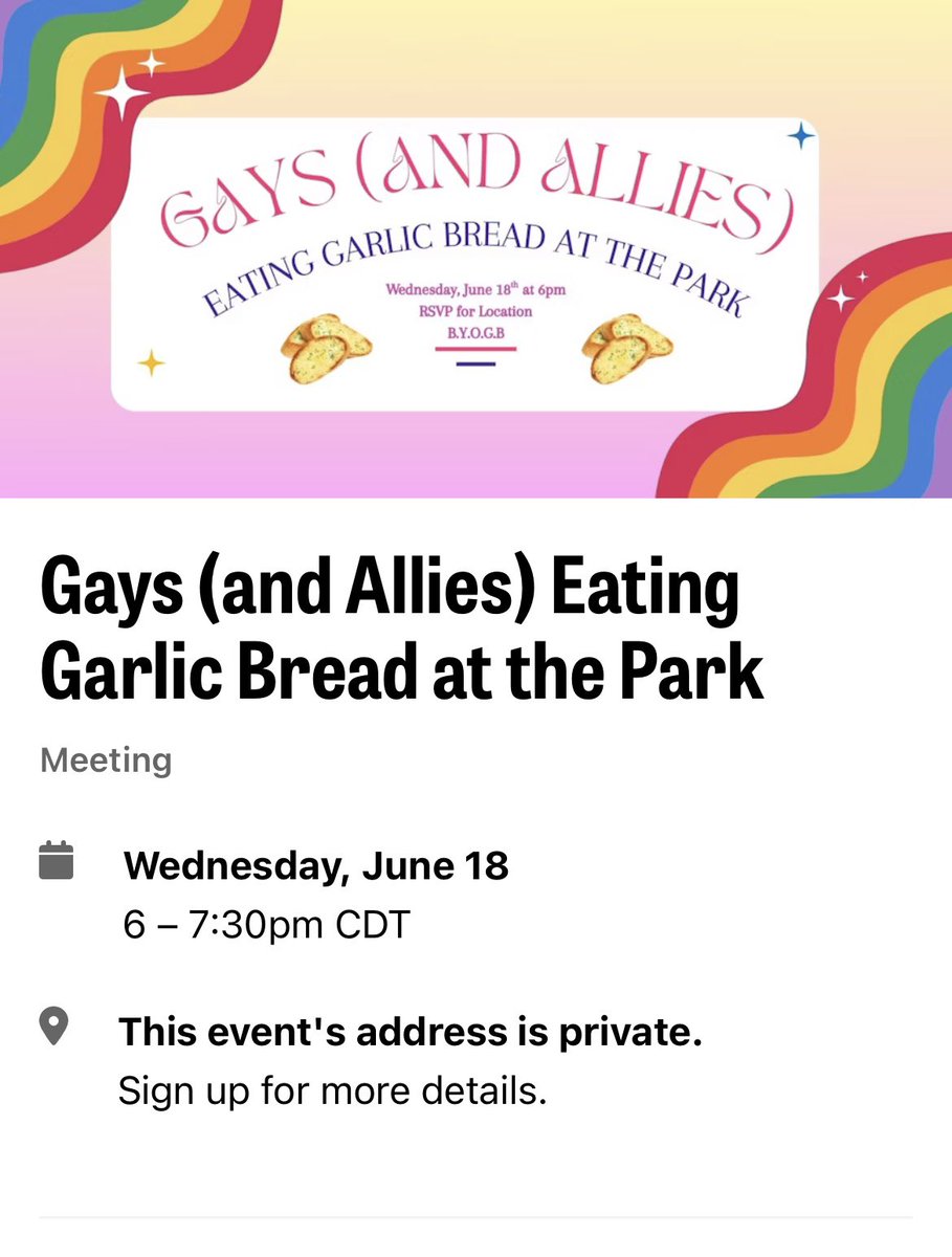 saminecksnapper's tweet photo. I cannot contain my level of excitement, you bet your ass I RSVP’d

will be there with sauce and GB 🥖💕🍅 https://t.co/eRhaYBw925