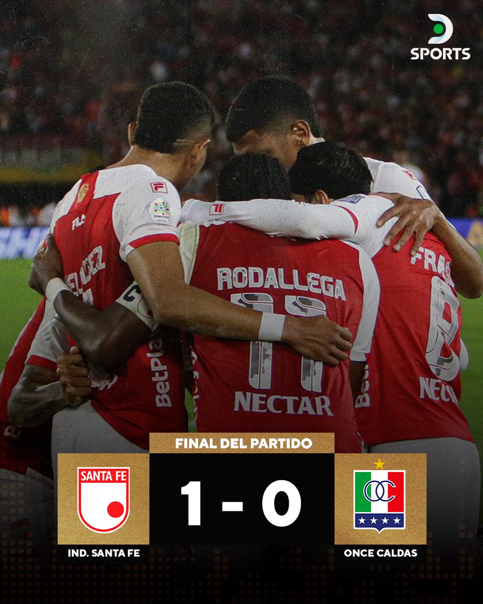 ¡VICTORIA DEL CARDENAL! 🔥

Independiente Santa Fe venció 1-0 a Once Caldas en El Campín, durante la quinta fecha de los Cuadrangulares.

⚽️ El gol fue de Hugo Rodallega 43’ (P) 

📸 SANTA FE
