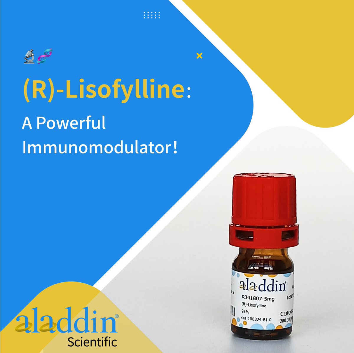 🧪 (R)-Lisofylline: A Powerful Immunomodulator

Explore the potential of (R)-Lisofylline in inflammation and autoimmune research. Precision and purity for cutting-edge biomedical studies! #Immunology #InflammationResearch #AladdinScientific

🔗 Aladdin Scientific's