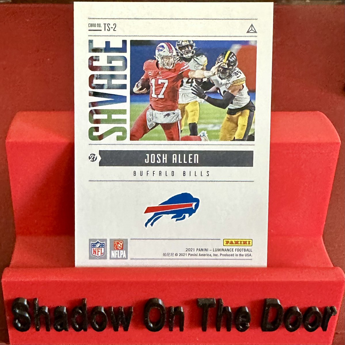 SODCards's tweet photo. 2021 Panini Luminance Savage Orange #TS2 Josh Allen Buffalo Bills MVP/100

Starting at $21.99
https://t.co/Zcf9FE5hWG https://t.co/N1Snvi9GUi