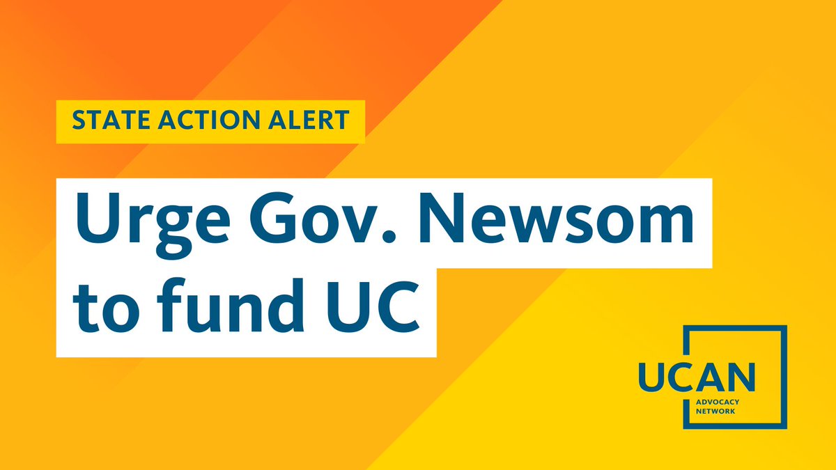 Council of UC Staff Assemblies (CUCSA) (@thecucsa) on Twitter photo A strong partnership between the state and #UC benefits all Californians. Will you join us in urging <a href="/CAGovernor/">Governor Gavin Newsom</a> to keep #HigherEd a priority in the CA budget this year? #UCadvocate
bit.ly/fund-uc A strong partnership between the state and #UC benefits all Californians. Will you join us in urging <a href="/CAGovernor/">Governor Gavin Newsom</a> to keep #HigherEd a priority in the CA budget this year? #UCadvocate
bit.ly/fund-uc