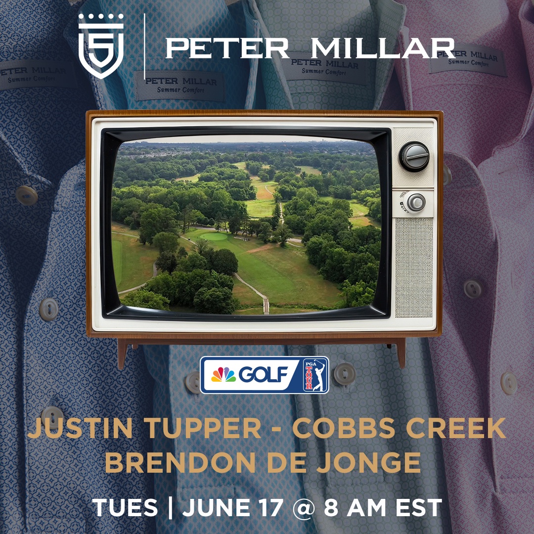 5 Clubs (@5clubsgolf) on Twitter photo We are looking forward to Tuesday's show on <a href="/GolfChannel/">Golf Channel</a> and will be joined by <a href="/JustinTupper/">Justin Tupper</a> to discuss the Cobbs Creek project and <a href="/BrendonDeJonge/">Brendon de Jonge</a> will come by the studio - tune in 8 AM EST.
Proud partner: <a href="/petermillar/">Peter Millar</a> We are looking forward to Tuesday's show on <a href="/GolfChannel/">Golf Channel</a> and will be joined by <a href="/JustinTupper/">Justin Tupper</a> to discuss the Cobbs Creek project and <a href="/BrendonDeJonge/">Brendon de Jonge</a> will come by the studio - tune in 8 AM EST.
Proud partner: <a href="/petermillar/">Peter Millar</a>