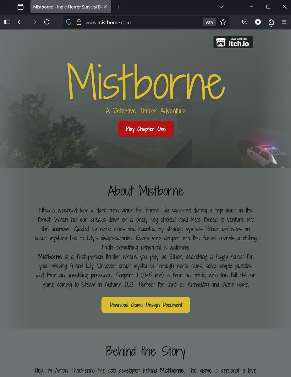 Mistborne website screenshot