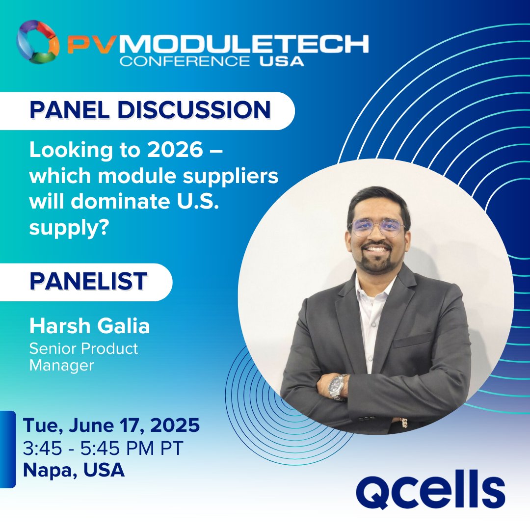 What will the U.S. solar module supply look like by 2026? 🌞📦

Qcells' Harsh Galia speaks at <a href="/pv_tech/">PV-Tech</a> tomorrow on how we’re building smarter, stronger supply chains for the future of solar.

Don’t miss it 👉 ow.ly/Yk9250Wapxl