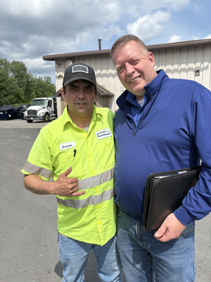 Business Agent Stan Koniszewski was at Casella Latham today for labor management meetings and to visit with members! <a href="/KoniszewskiStan/">Stan Koniszewski</a> #Teamsters