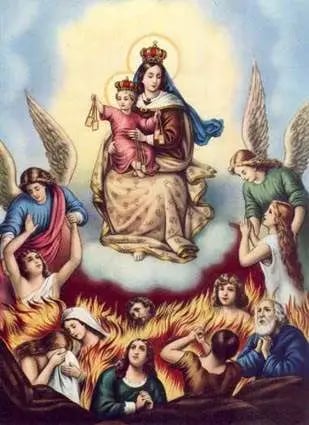 ¡Dulce Jesús, dad descanso eterno a las benditas almas del Purgatorio¡