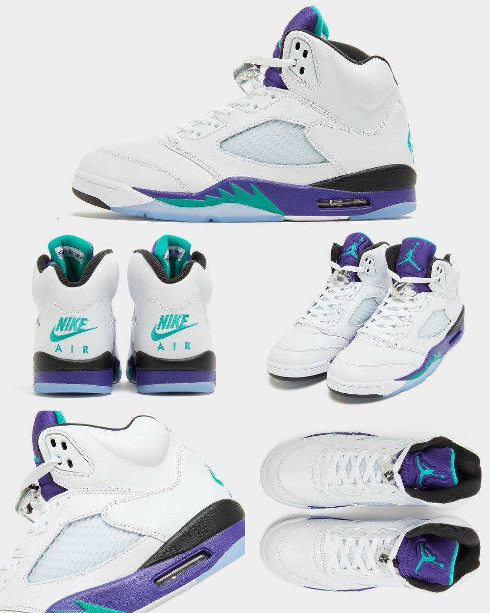 The Air Jordan 5 OG "Grape" officially returns June 21st 🍇 bit.ly/3yPjqBN