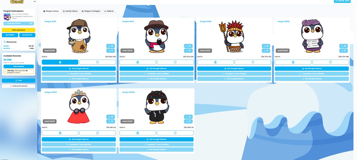 I'm ready ! 
 <a href="/PenguinGotchi/">PenguinGotchi</a> 
Lets 
Swimming 🏊
Fishing 🎣
Hunting 🔫
Flying 🐧