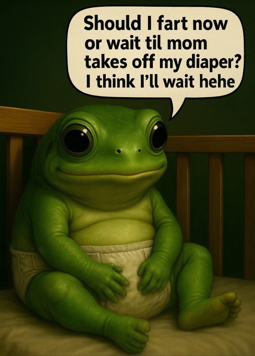 fartfrogcto's tweet photo. Fill up your bags and your diapers before the baby runs away again! #fartfrog https://t.co/wZsuEw8qoM