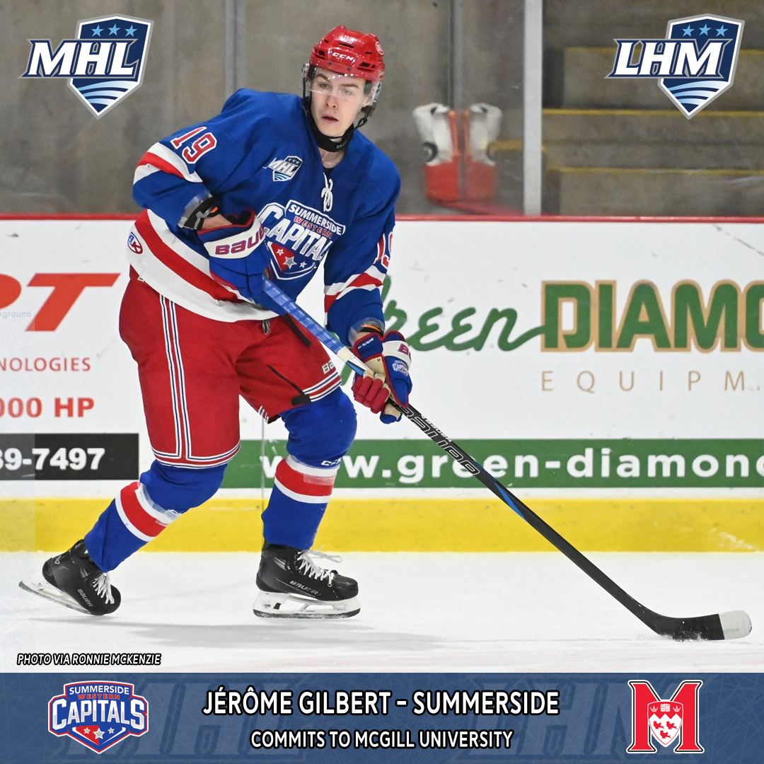 The MHL (@themhl) on Twitter photo Commitment alert! <a href="/SsideCapitals/">Summerside Capitals</a> forward JƩrƓme Gilbert has committed to play at <a href="/McGillAthletics/">McGill Athletics</a>
themhl.ca/western-capita⦠Commitment alert! <a href="/SsideCapitals/">Summerside Capitals</a> forward JérÓme Gilbert has committed to play at <a href="/McGillAthletics/">McGill Athletics</a>
themhl.ca/western-capitaā¦
