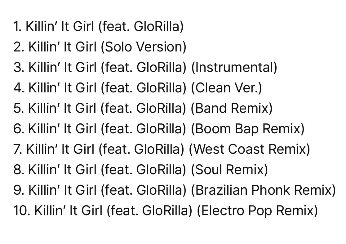 🚨ARMYs, nesta madrugada teremos o lançamento dos remixes de ‘KILLIN’ IT GIRL.’ no total são 10 VERSÕES, ou seja, podemos dar mais stream! divulguem, rodem playlist e apoiem o trabalho dos meninos❕

📆: 17/06
⏰: 01:00 (🇧🇷)

KILLIN’ IT GIRL REMIXES IS COMING
J-HOPE IS COMING