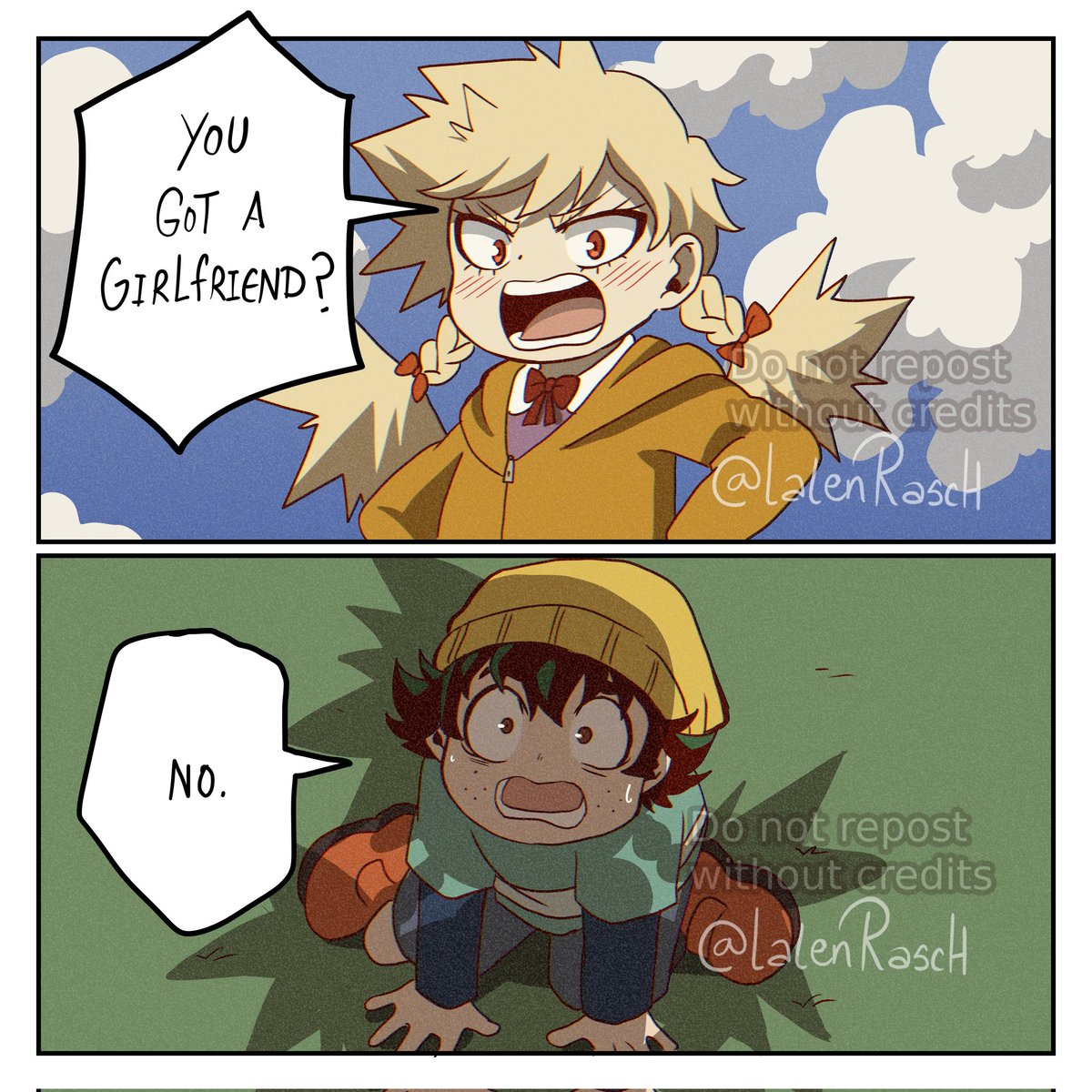 LalenRasch's tweet photo. Moment Hinoka Bakugo and Toshio Midoriya✨️💋

#fanchild #bokunohero #MyHeroAcademia #toshiomidoriya #hinokabakugo https://t.co/QC8Wo5N3dm