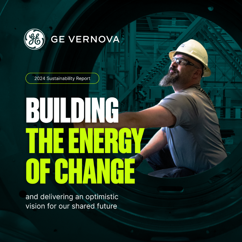 GEVernova's tweet photo. Our Sustainability Report is out now, presenting progress made on our leading goals and featuring the people behind our breakthrough innovations and future leaders of energy positively shaping our tomorrow. Read the full report: https://t.co/sdOyjP2BtK.

#ElectrifyAndDecarbonize