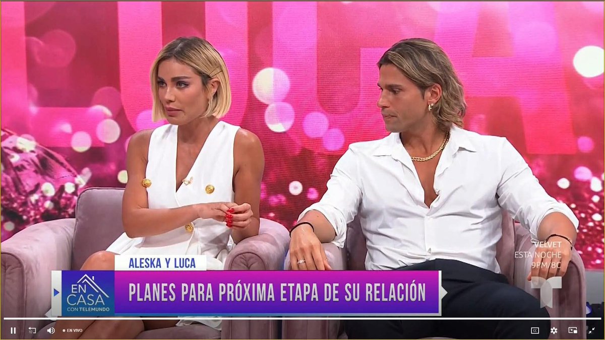 Aleska : Es la Primera vez que tengo un romance en un reality,  que Estando en el Reality estar distanciados, uno fuera y la otra persona dentro. nunca me Paso y ahora con luca lo vivi eso en la casa de los famosos. Voy con todo Con el bambino #LCDLFAllStars