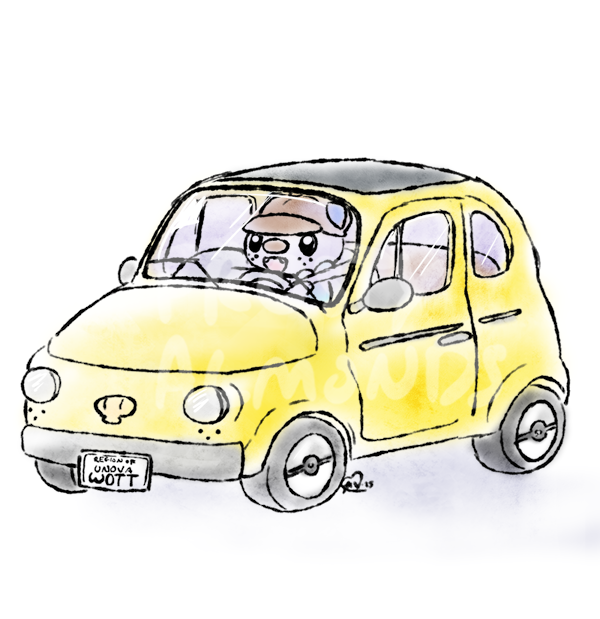 (Almost) Daily Oshawott 892. Your uber driver is here to pick you up. Today's Wott was commed by lukearneb on IG, TY for the support.

#pokemon