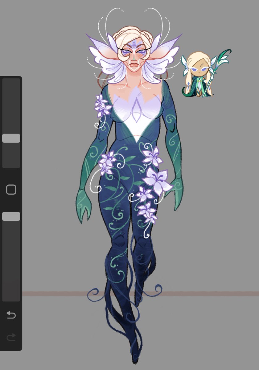 a better look at flower fae! coming with next week’s pastrydash update :]