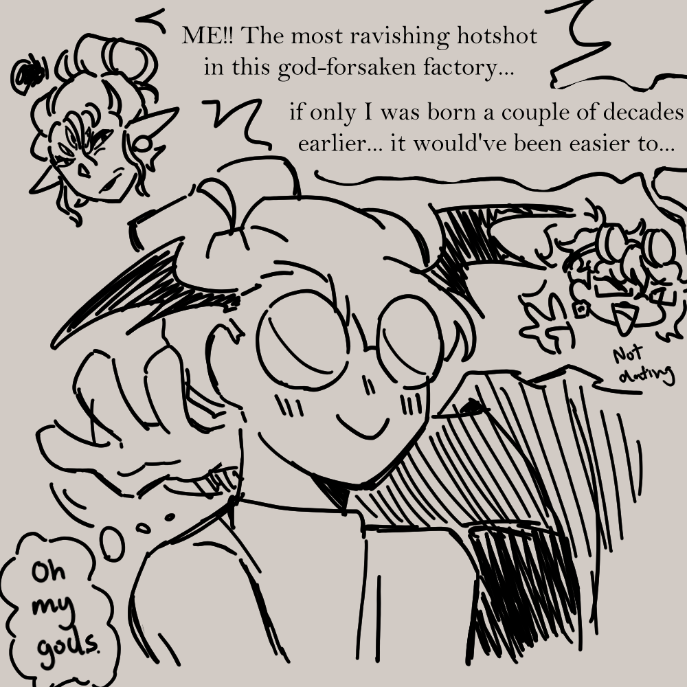 ry3gret's tweet photo. Happy (late) pride!! Dr. Rosetta Rosinov is a canon lesbian and demigirl, here's art to commemorate the fact-
Also a little comic of her and Dr. Helsing, a fellow transcendental researcher.
(Walden might have stolen all her bitches /j)
#rfoc #WelcomeHomeAU https://t.co/q8asgzCvda