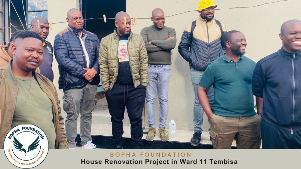 BophaFoundation's tweet photo. Today, we honored the legacy of June 16 by checking on the progress of a renovation project in Ward 11 Tembisa. We’re working hard to provide a safe and comfortable home for a deserving elder. The journey continues! #YouthDay #BophaFoundation #CommunitySupport” https://t.co/Ra4M3H0A4n