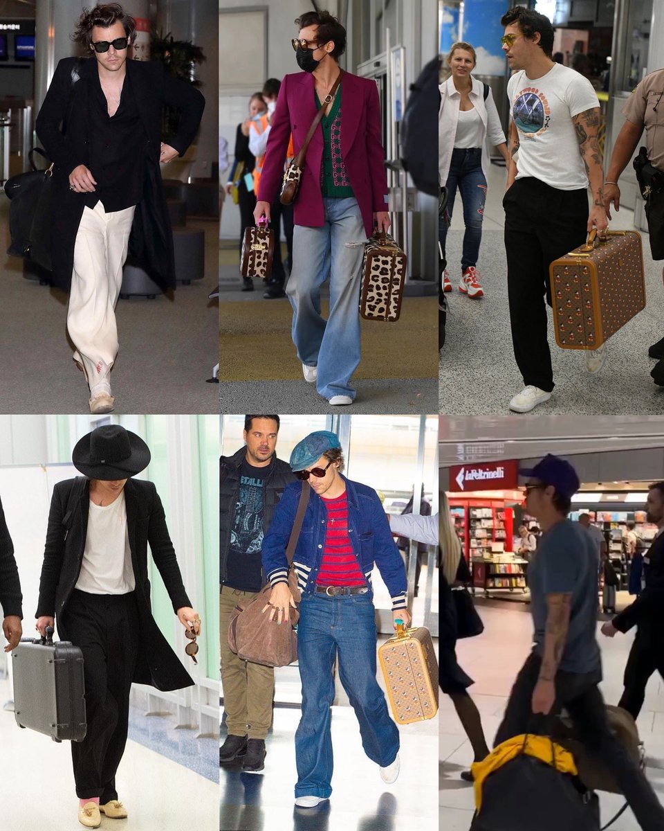 axlsugar's tweet photo. harry styles, airport outfits 🤌🏻 https://t.co/PAiCezGYYH