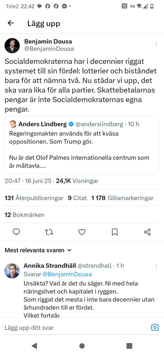 Palmecenter's tweet image. Och där har vi det. @dagensnyheter