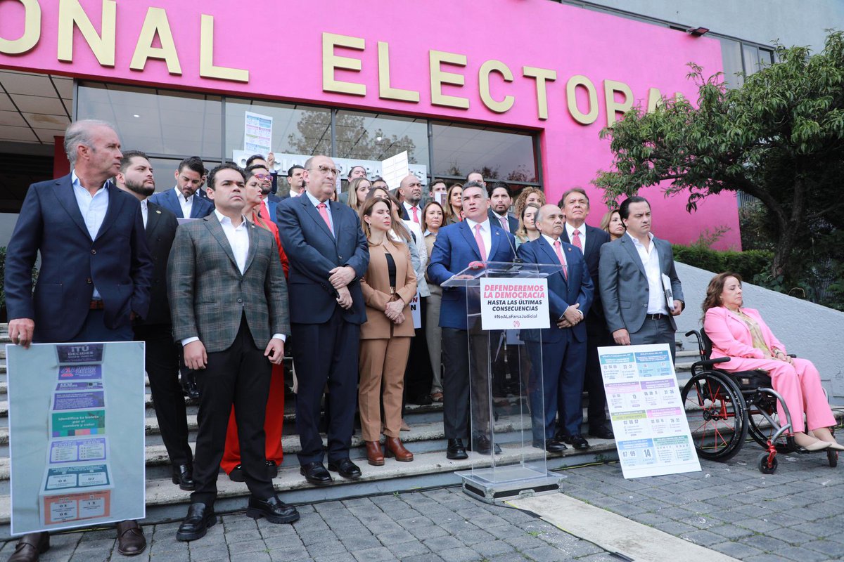 Con profunda convicción democrática 🇲🇽impugnamos la elección de personas juzgadoras. La elección debe ser anulada. Es inmoral sostener un proceso en donde los “acordeones” promovidos desde el gobierno, anularon la libertad del voto. Hay más del 90% de coincidencias entre los