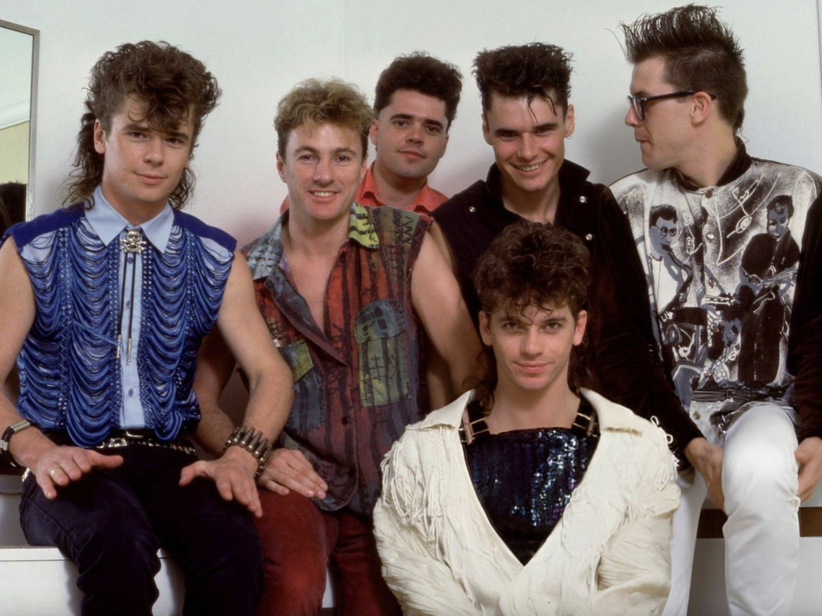 INXS's tweet image. INXS photographed during their 1984 Swing Tour, which kicked off on this day. Which city did you go to?