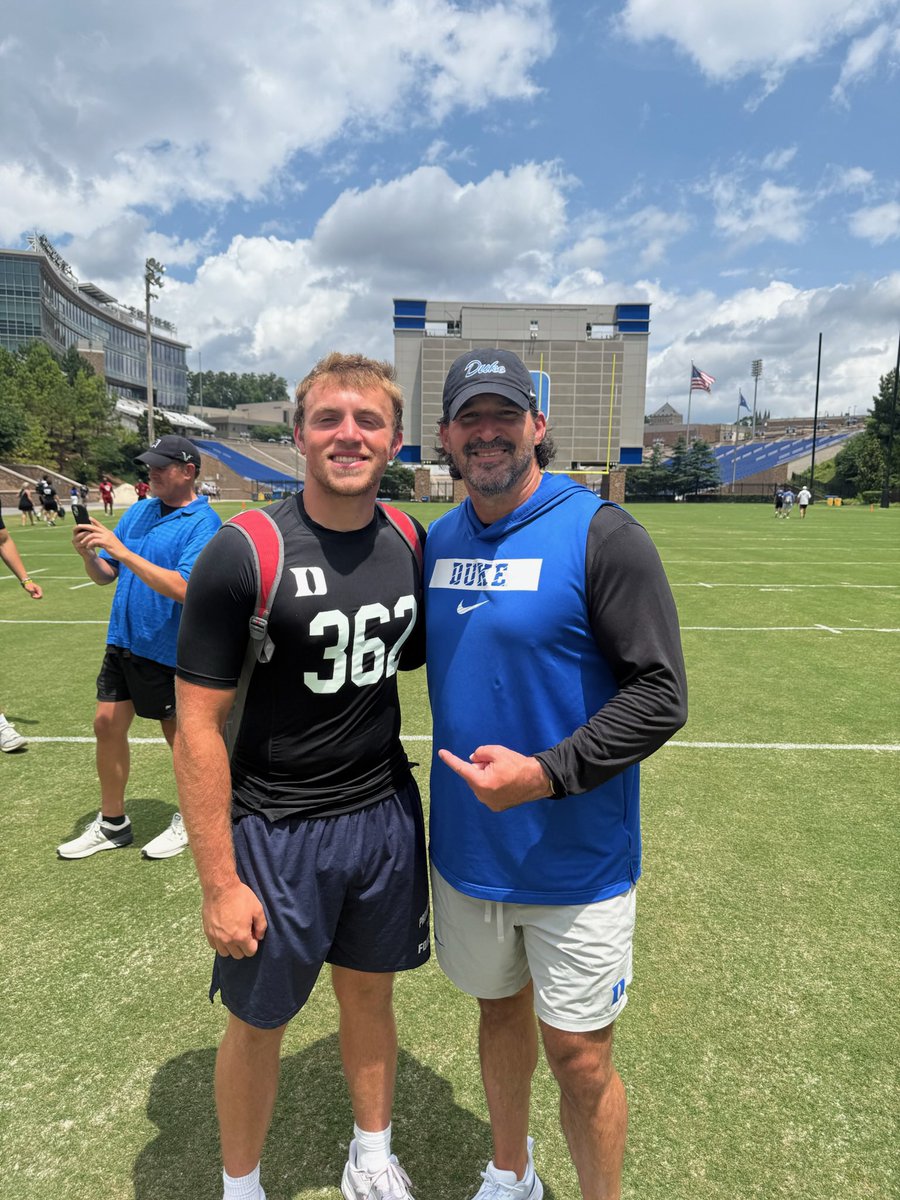 BauerSodoma's tweet photo. Had a great time at Duke’s specialist camp today. Thanks @GinfanteMT @CoachScottBoone and @Coach_MannyDiaz for hosting such a great camp https://t.co/as3bDyRk04