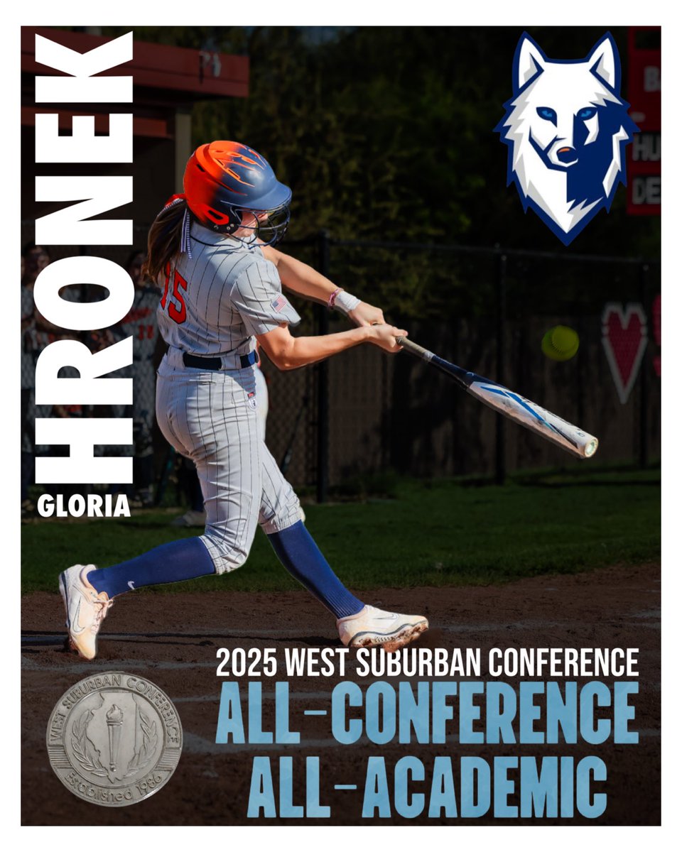 Awards Season: Senior <a href="/ghronek2025/">Gloria Hronek</a> was also selected to both the West Suburban All-Conference as well as the All-Academic Team. Gloria will be taking her softball and academic talents to Carleton College.
