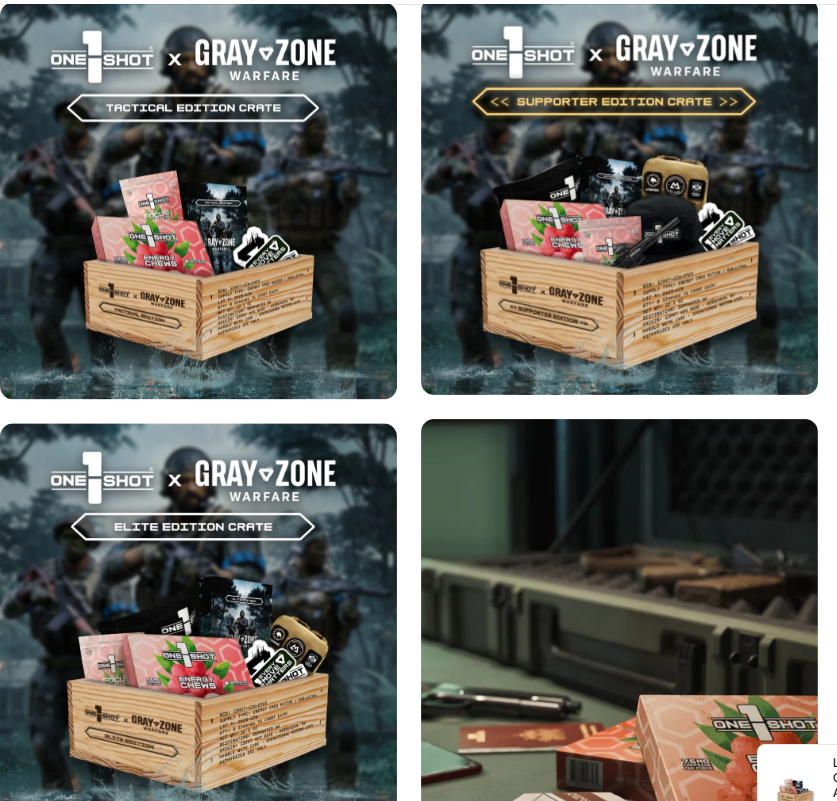 DID YOU KNOW that <a href="/1shotenergy/">1 Shot®</a> has Pre-orders open for their collab with <a href="/GrayZoneWarfare/">Gray Zone Warfare</a> ?!?!?! Snag yourself In Game upgrades, awesome IRL Merch, and some NEW LYCHEE flavors! 

Use Code AmbVRSIFIED to Secure your CRATE with 10% off!!!!! 

1shotenergy.com/products/gzw?v…