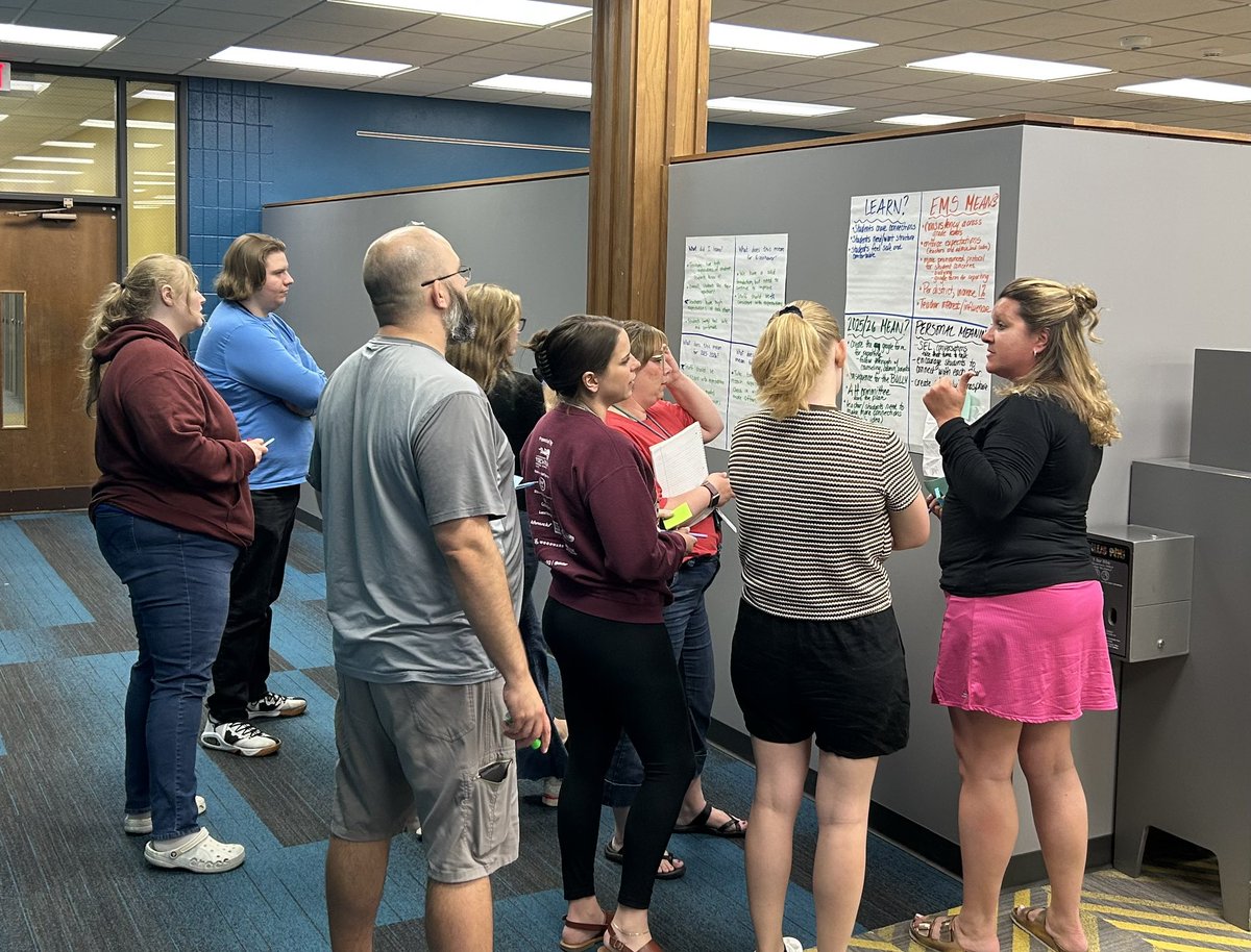 sweat_nancy's tweet photo. Grateful to the dedicated educators at Eisenhower Middle School in Rockford, IL. Today they unpacked results from 5Essentials, student focus groups, &amp; pre-CHAMPS walk-throughs &amp; made plans for a powerful &amp; compassionate 2025-26. Grateful to @AADULLC for opportunities to serve. https://t.co/dYq95wl3rP