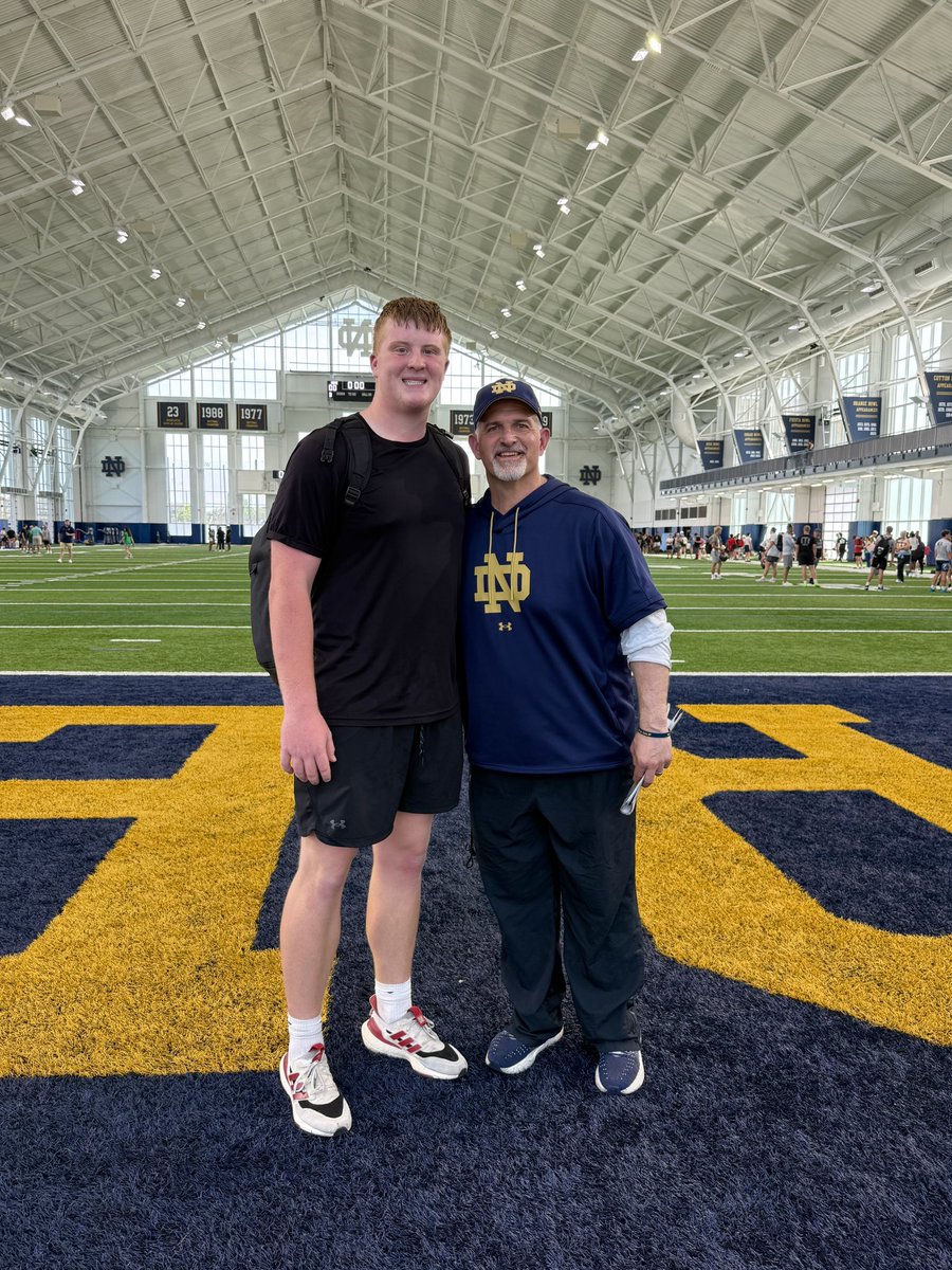 Matt Erickson (@matterickson__) on Twitter photo Had a great time at the Notre Dame Camp today! Learned a lot from <a href="/CoachJoeRudolph/">Joe Rudolph</a> and <a href="/CoachDelaney52/">Rob Delaney</a>. Had a great time at the Notre Dame Camp today! Learned a lot from <a href="/CoachJoeRudolph/">Joe Rudolph</a> and <a href="/CoachDelaney52/">Rob Delaney</a>.