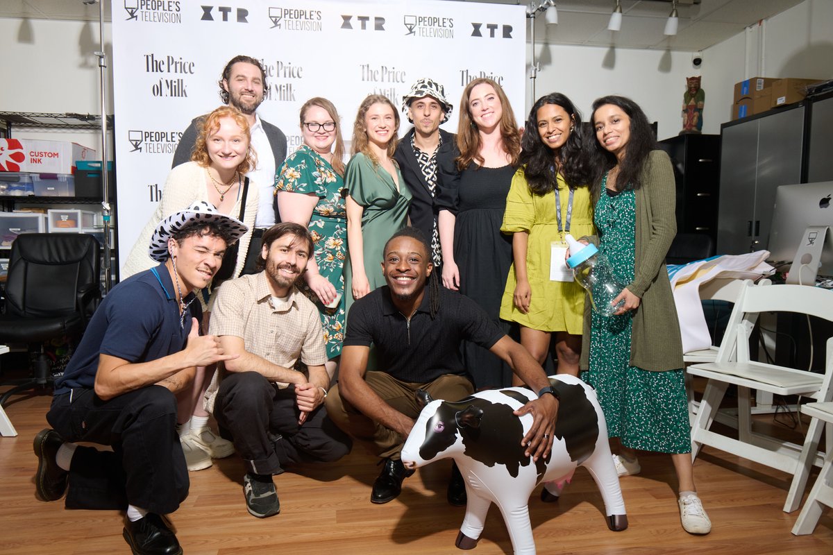 Huge thanks to the incredible team who brought the @thepriceofmilkdoc Tribeca party to life — and to everyone who came out to celebrate with us at the People’s TV office, co-hosted with our amazing partners at @XTR. Thank you for showing up, showing love, and making this whole