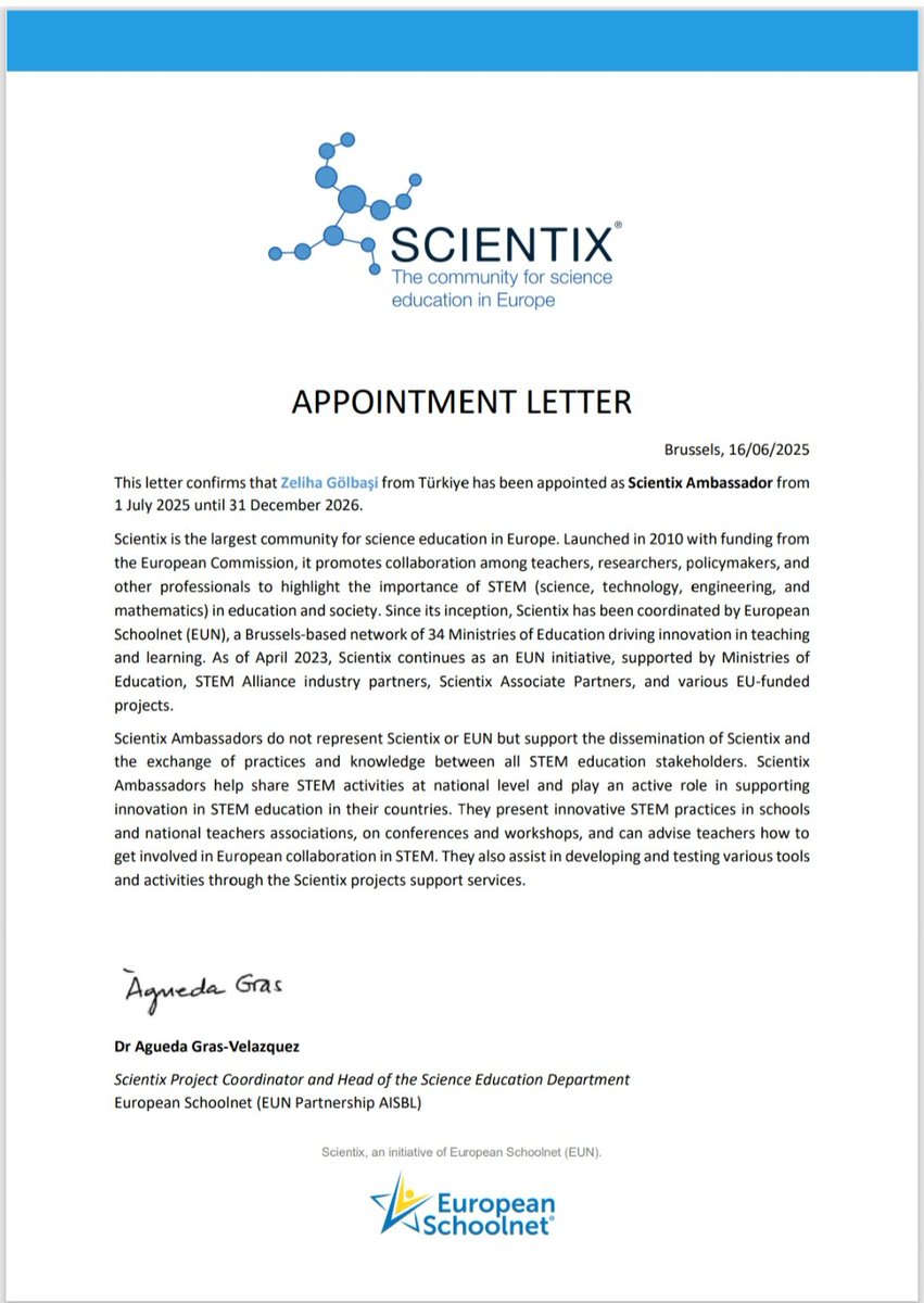 🔬✨ Bilimle Büyüyen Nesiller İçin Buradayım!
Gururla Scientix Elçisiyim! 🌍👩‍🔬
<a href="/tcmeb/">Millî Eğitim Bakanlığı</a> 
<a href="/mebyegitek/">Yenilik ve Eğitim Teknolojileri Genel Müdürlüğü</a> 
@Scientix 
<a href="/ScientixTurkiye/">Scientix Türkiye</a> 
<a href="/kayserimem/">Kayseri İl Millî Eğitim Müdürlüğü</a> 
<a href="/Kocasinann38/">Kocasinan İlçe Milli Eğitim Müdürlüğü</a> 
<a href="/tuncakdur/">Tunç Erdal Akdur</a> 
<a href="/GozeriIlknur/">İlknur Gözeri</a>