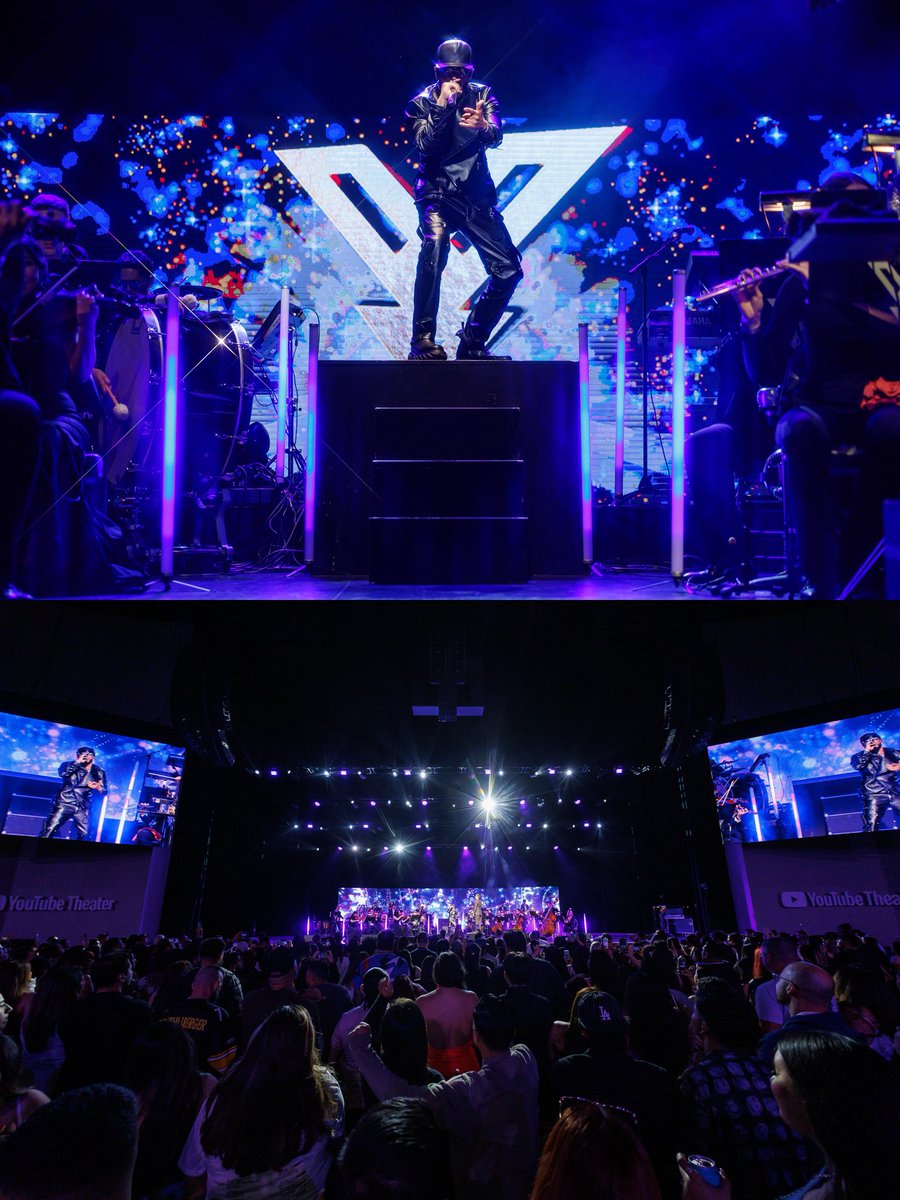 Gracias <a href="/yandeloficial/">Yandel</a> por traer una noche de energía con el Sinfónico Tour a #YouTubeTheater 🎻🔥

📸: <a href="/_noelvasquez/">noel vasquez</a>