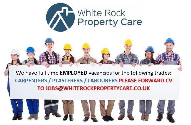 PROPERTY__CARE's tweet photo. 🌟⭐️🌟JOB VACANCIES🌟⭐️🌟

We have FULL TIME positions to join our fantastic team for - 

💥LABOURERS
💥PLASTERERS 
💥CARPENTERS 
💥 MULTI-SKILLED 

Please forward CV’s in confidence to:

jobs@whiterockpropertycare.co.uk

#jobsearch #jobs #jobopportunities #Neath #porttalbot https://t.co/IRtCGBYP94