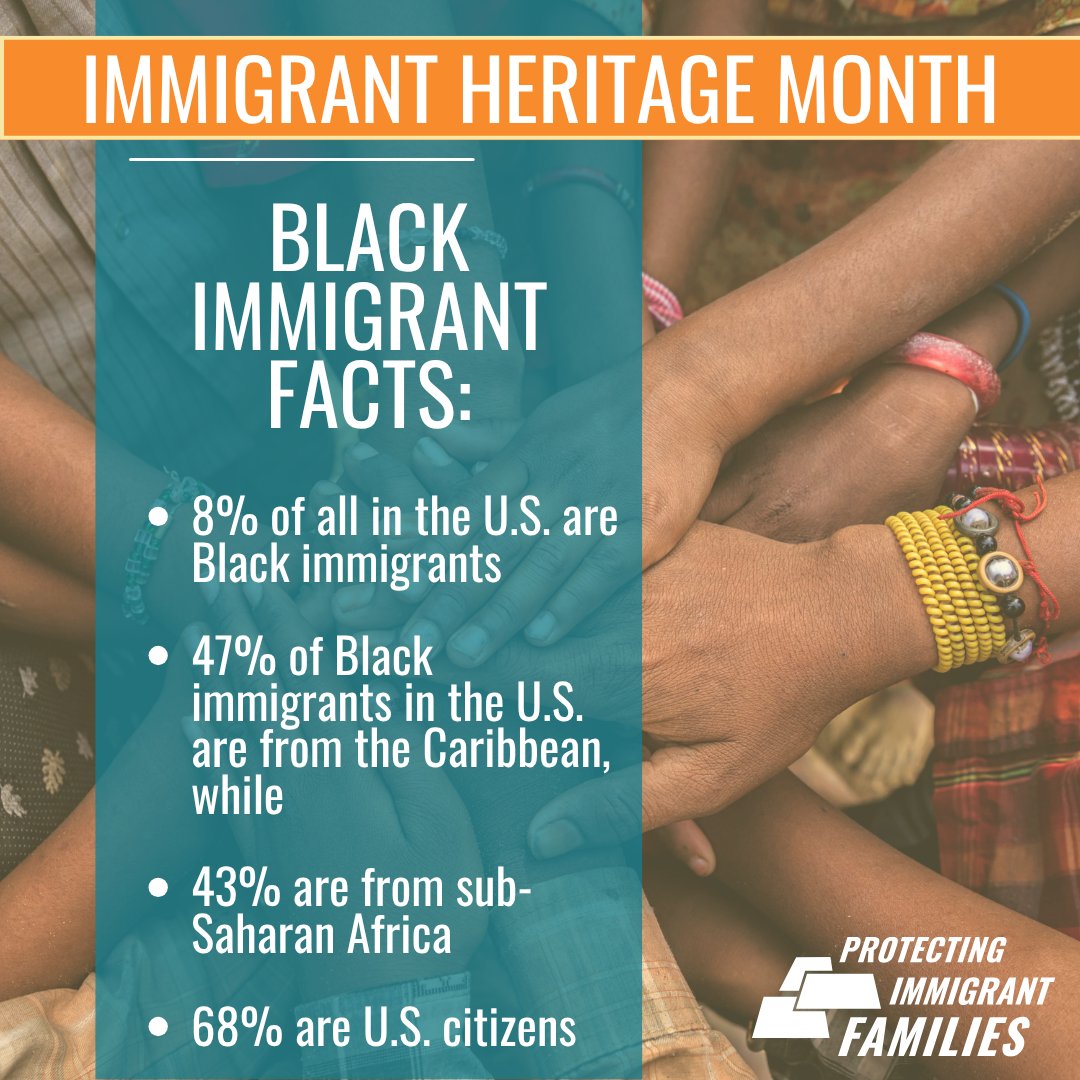 PIFCoalition's tweet image. June is #ImmigrantHeritageMonth. About 8% of immigrants in the U.S. are Black, coming primarily from the Caribbean and sub-Saharan Africa, and most are U.S. citizens. Get to know more about Black immigrants via @KFF: kff.org/racial-equity-…