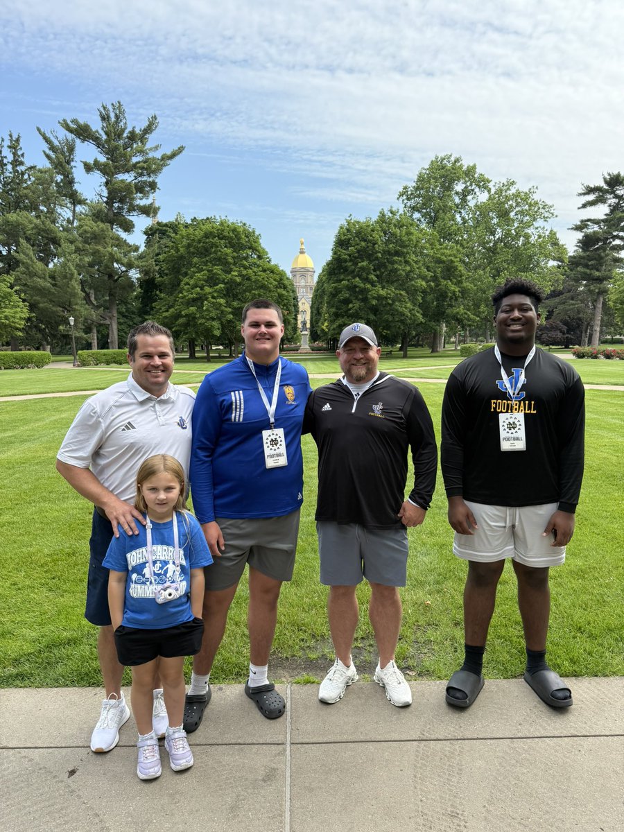 Andrew “Charlie” Pisani Jr (@big_drew72) on Twitter photo Had a great time at Notre Dame today. The campus was immaculate and the camp was top notch. Thank you coaches for everything! <a href="/Marcus_Freeman1/">Marcus Freeman</a> <a href="/CoachJoeRudolph/">Joe Rudolph</a> <a href="/CoachDelaney52/">Rob Delaney</a> <a href="/CoachGroody17/">Mickey Groody</a> <a href="/CoachJMolina/">Coach Joe</a> <a href="/R_ONeill23/">Coach Ryan O'Neill</a> <a href="/JCGoldenRams/">John Carroll</a> Had a great time at Notre Dame today. The campus was immaculate and the camp was top notch. Thank you coaches for everything! <a href="/Marcus_Freeman1/">Marcus Freeman</a> <a href="/CoachJoeRudolph/">Joe Rudolph</a> <a href="/CoachDelaney52/">Rob Delaney</a> <a href="/CoachGroody17/">Mickey Groody</a> <a href="/CoachJMolina/">Coach Joe</a> <a href="/R_ONeill23/">Coach Ryan O'Neill</a> <a href="/JCGoldenRams/">John Carroll</a>