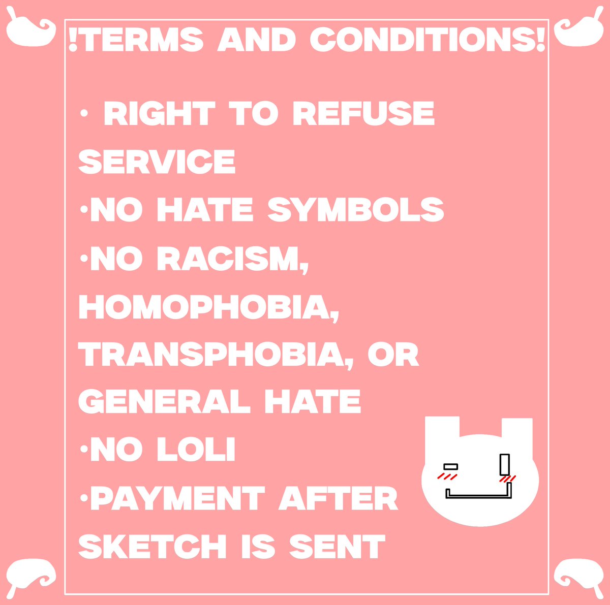 chilipepprr's tweet image. ¡¡¡COMMISSIONS OPEN!!!
Comms are finally open!! I can’t believe it!😭 little nervous cause it’s been a while but I’m sure it’s fineee…
1/2
#commissionsopen #commissions #commission #HazbinHotel #PrideMonth